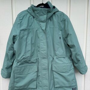 Lands End Waterproof Insulated Rain Coat